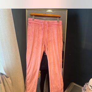 Pink Velour Sweatpants